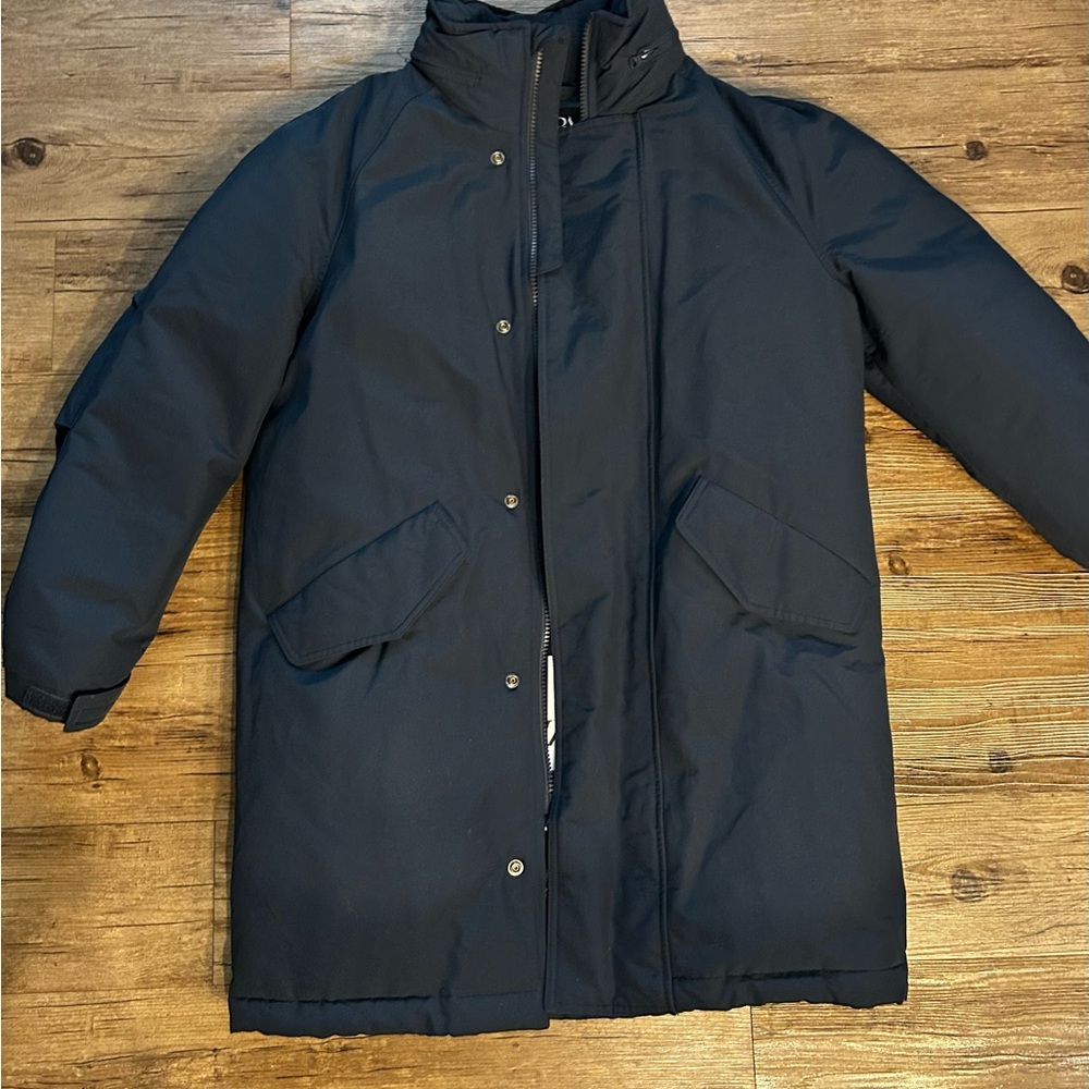 Zara Men's Navy Puffer Jacket